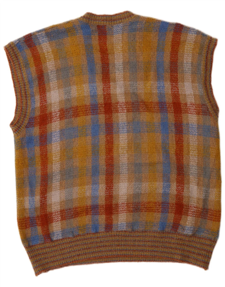 Vintage ανδρικό γιλέκο Tank Top Μεγάλη πολύχρωμη επιταγή