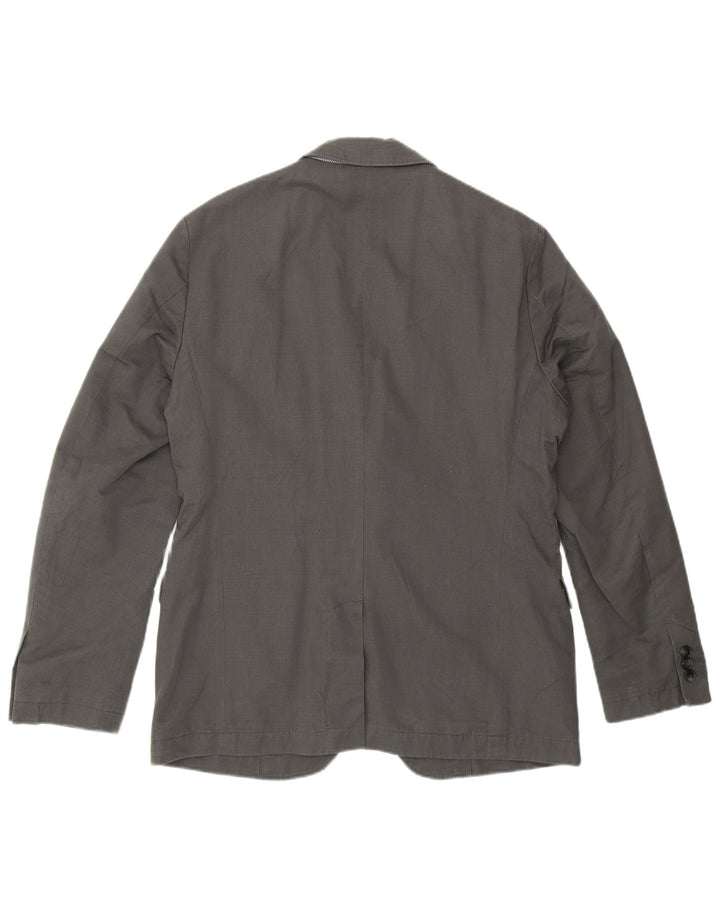 Ανδρικό σακάκι σακάκι 2 κουμπιών Hugo Boss EU 48 Μεσαίο γκρι βαμβακερό