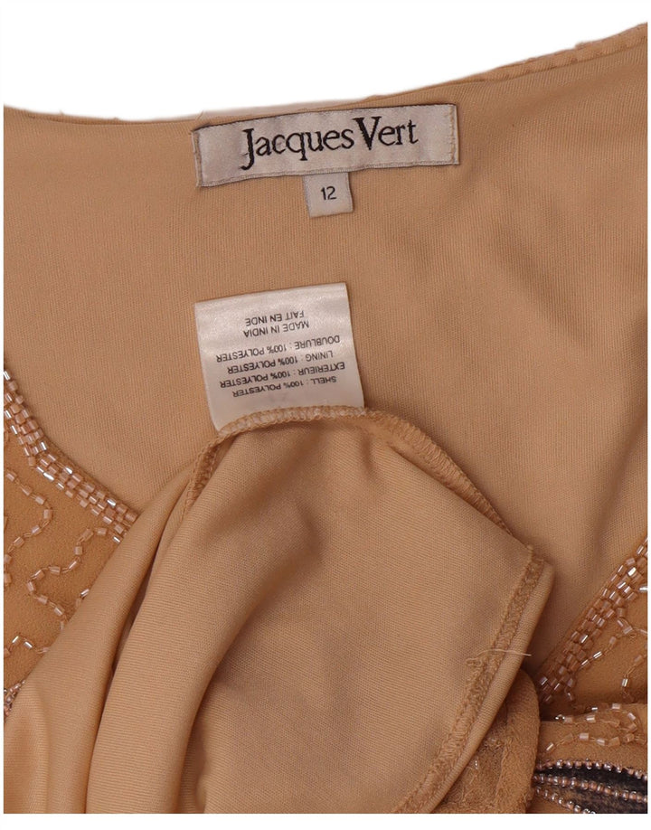 Jacques Vert Γυναικεία Μπλούζα Τοπ UK 12 Medium Beige Floral Polyester