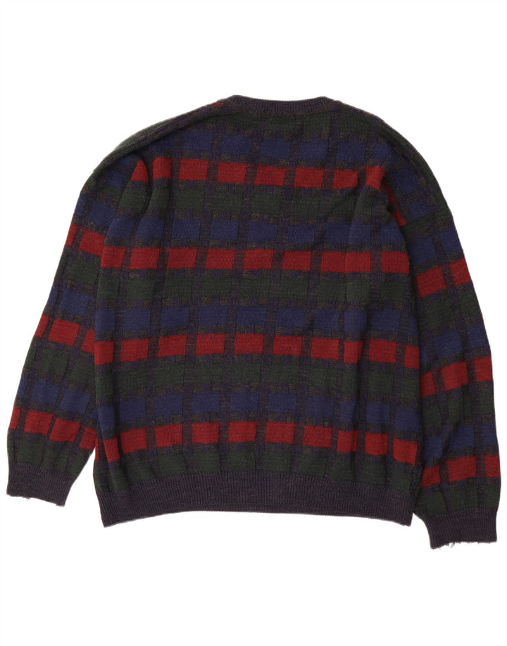 Jockey Ανδρικό πουλόβερ με V λαιμόκοψη 2XL Grey Check