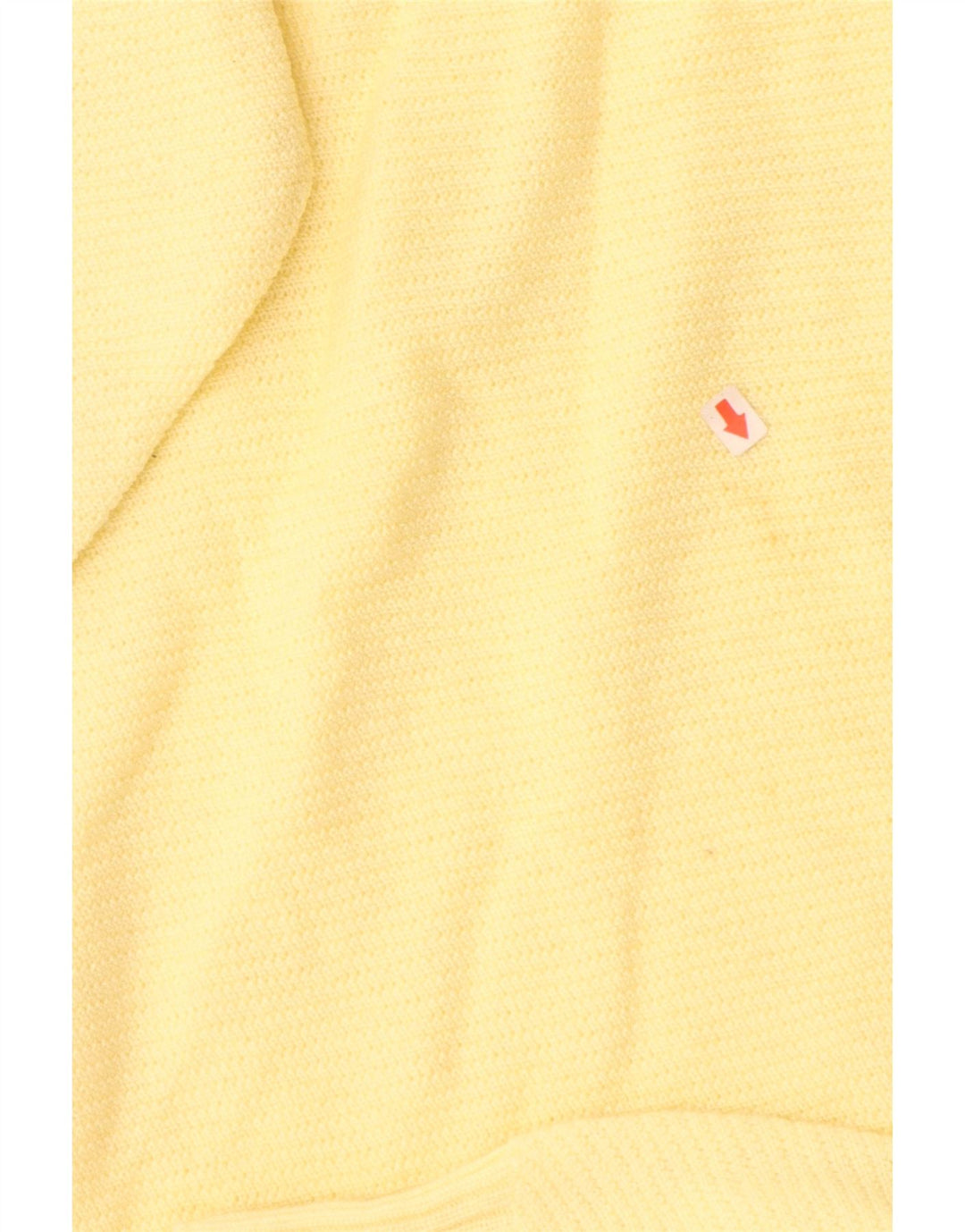 Γυναικείο πουλόβερ με λαιμόκοψη VINTAGE UK 14 Medium Yellow Wool