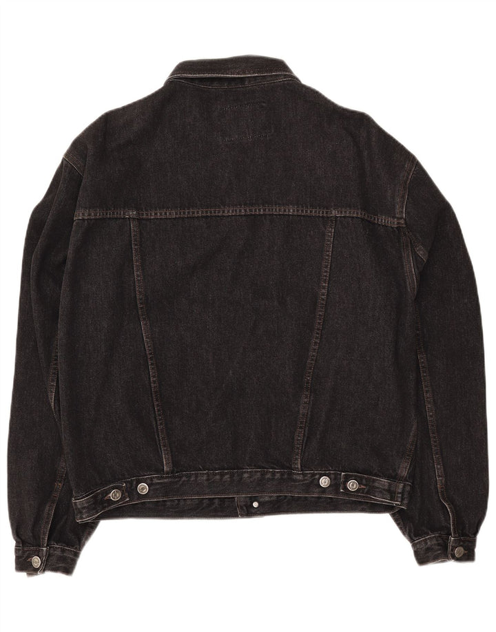 Vintage Ανδρικό Τζιν Μπουφάν UK 42 XL Μαύρο