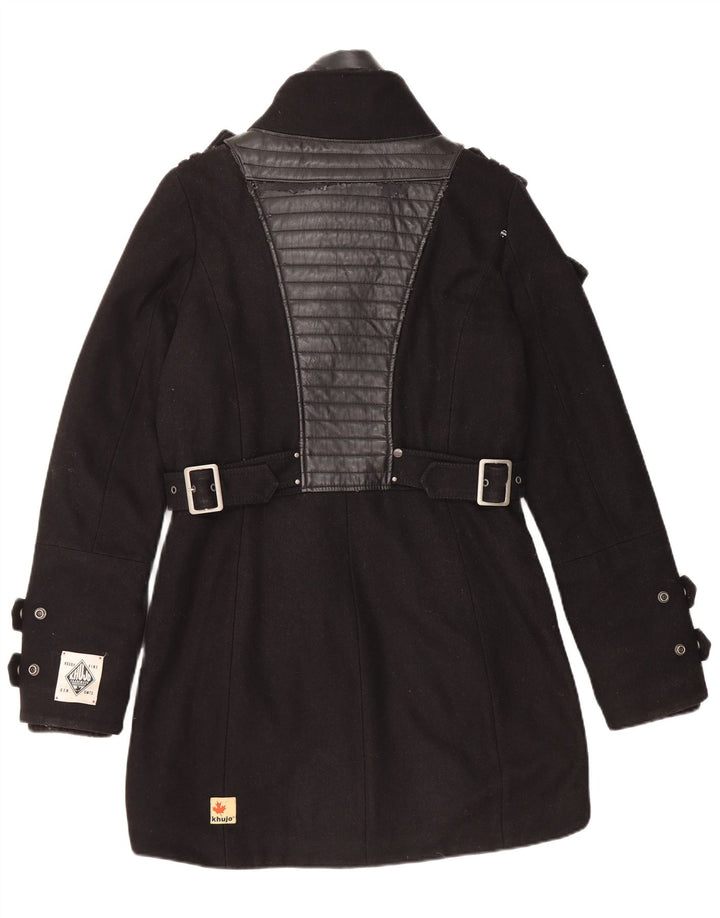 KHUJO Ανδρικό Στρατιωτικό Πανωφόρι UK 38 Medium Black Nylon