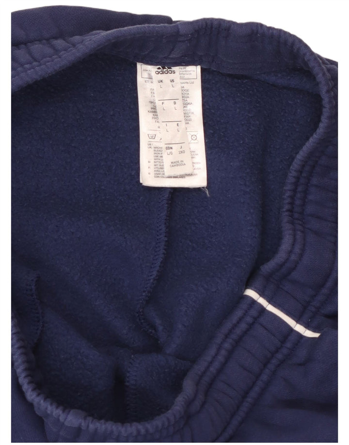 Ανδρική φόρμα ADIDAS Παντελόνι Joggers Μεγάλο Ναυτικό Μπλε Βαμβακερό