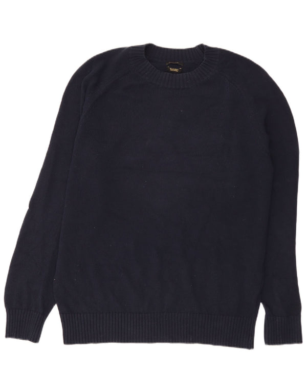 Ανδρικό πουλόβερ Massimo Dutti Crew Neck Jumper Medium Navy Blue