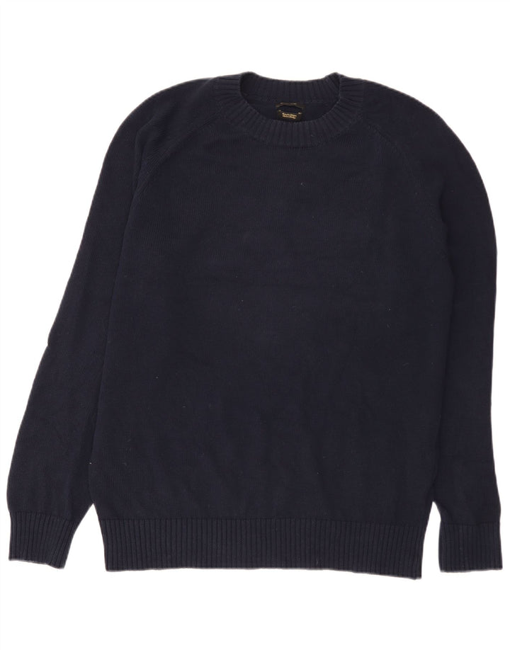 Ανδρικό πουλόβερ Massimo Dutti Crew Neck Jumper Medium Navy Blue