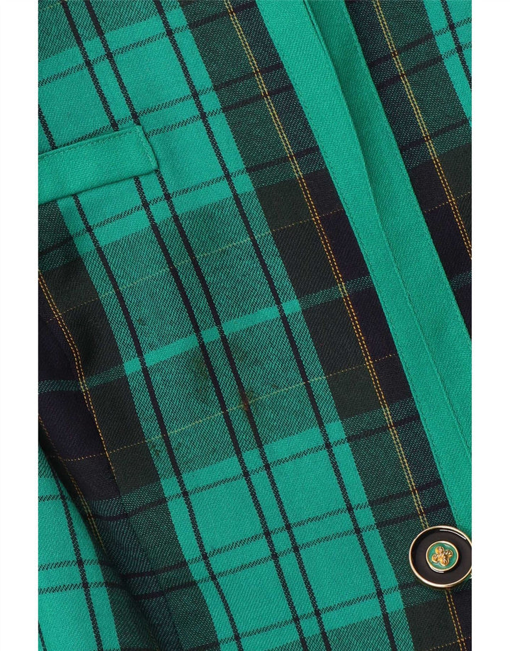 Fink Γυναικείο Σακάκι Μπουφάν UK 18 XL Πράσινο Check Virgin Wool