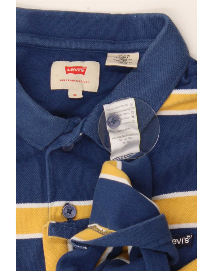 Ανδρικό πουκάμισο πόλο Levi's, Βαμβακερό μεσαίο, μπλε ναυτικό, ριγέ