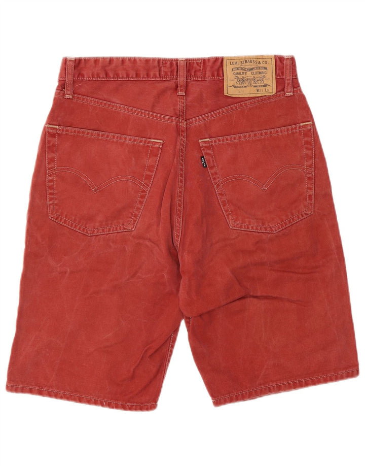 Ανδρικό σορτς LEVI'S 476 τζιν W31 μεσαίο κόκκινο βαμβακερό
