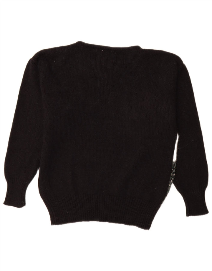 Nuova Moda Γυναικείο πουλόβερ με λαιμόκαυστο EU 40 Medium Black Colourblock