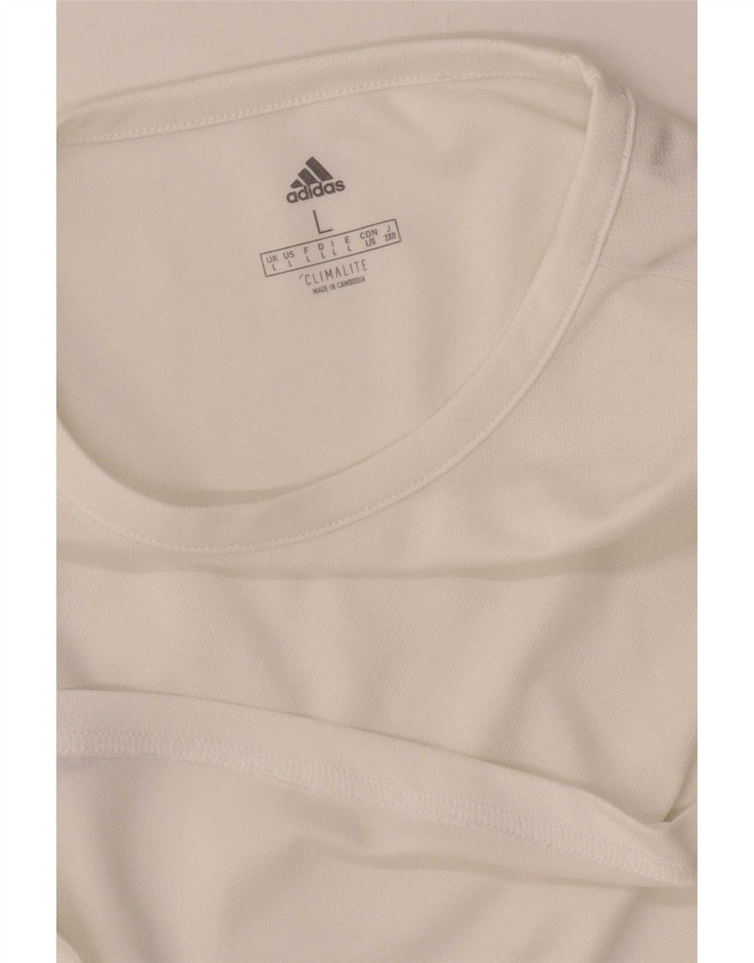 Ανδρικό T-Shirt Adidas Climalite Top Large White Colourblock