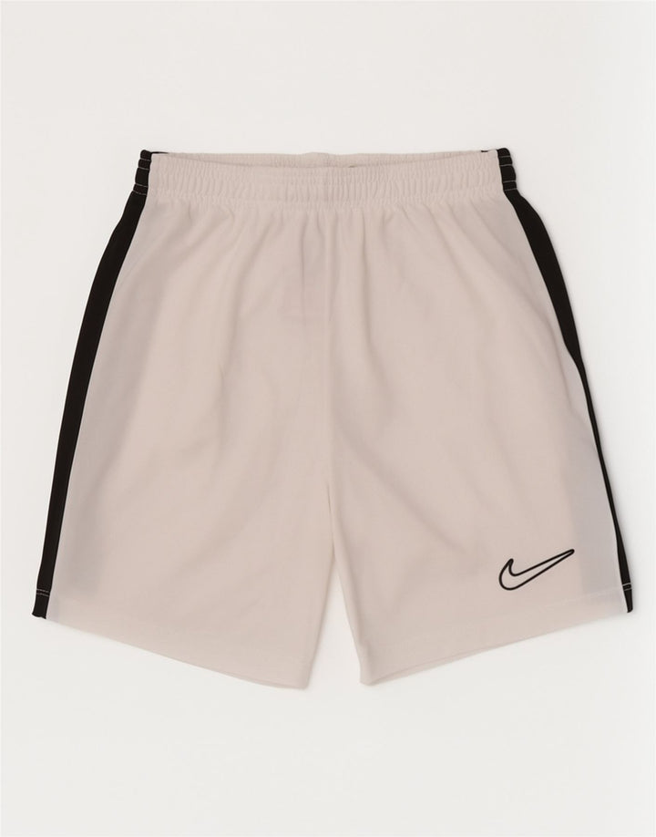 Αθλητικά σορτς Nike Boys 10-11 ετών Μεσαίο λευκό πολυεστέρα