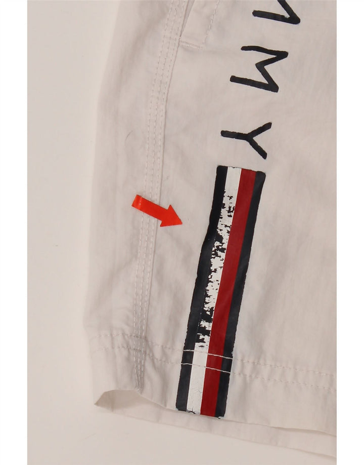 Γυναικείο γραφικό σορτς κολύμβησης Tommy Hilfiger UK 12 Medium White