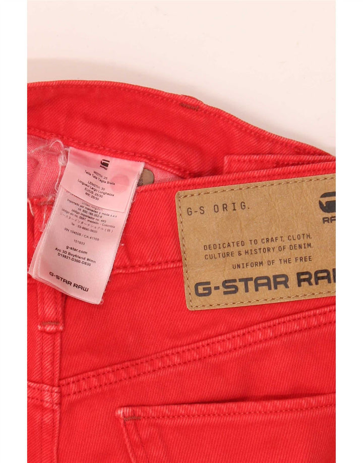 Ανδρικό τζιν G-Star 3D Arc Cropped W25 L25 κόκκινο βαμβακερό