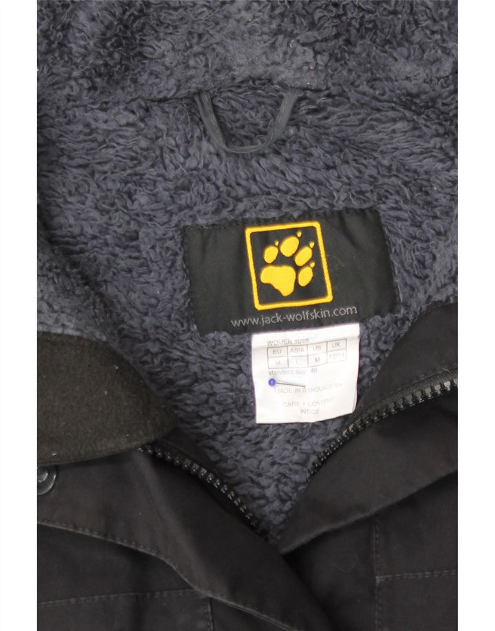 Jack Wolfskin Γυναικείο παλτό αντιανεμικό UK 12/14 Μεσαίο μαύρο πολυεστέρα