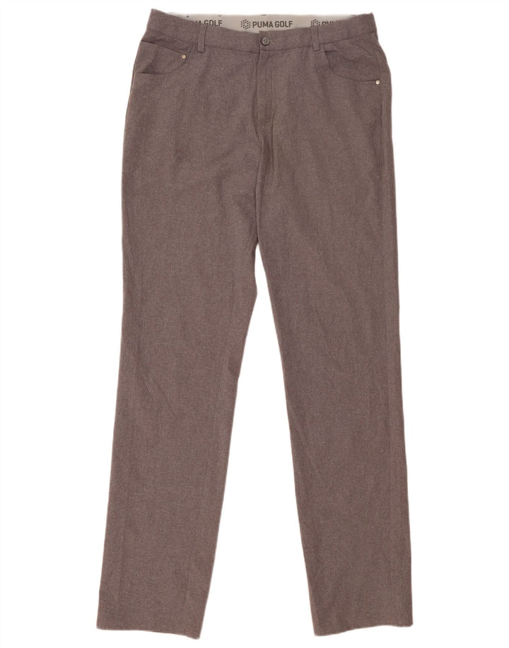Puma Ανδρικό Slim Casual Παντελόνι W34 L36 Γκρι Πολυεστέρας