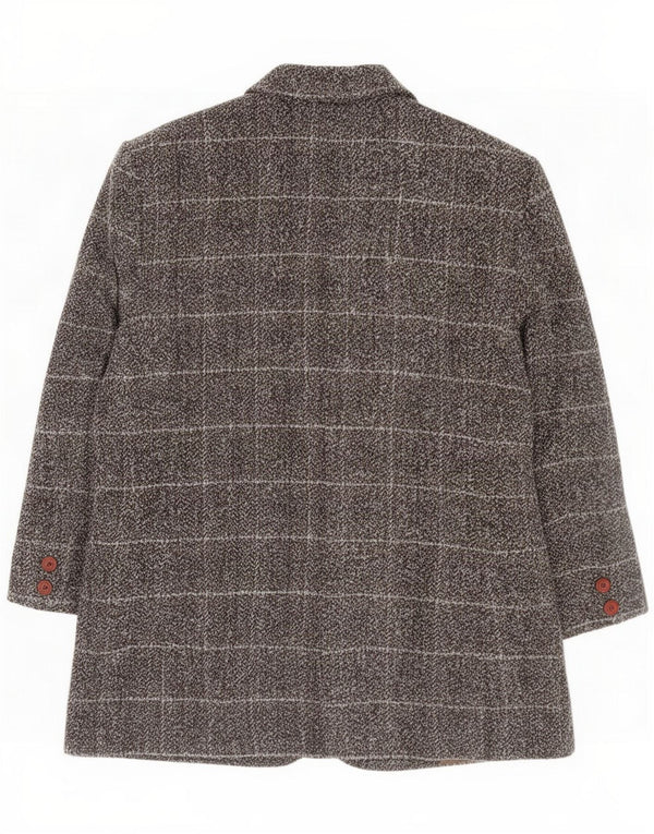 Giulia Galanti Γυναικείο μπουφάν 3/4 μανίκι Blazer IT 50 XL Καφέ Check
