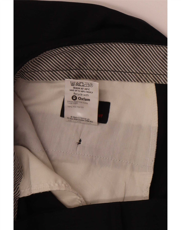 Ανδρικό ίσιο παντελόνι Marks & Spencer W38 L33 Navy Blue Polyester