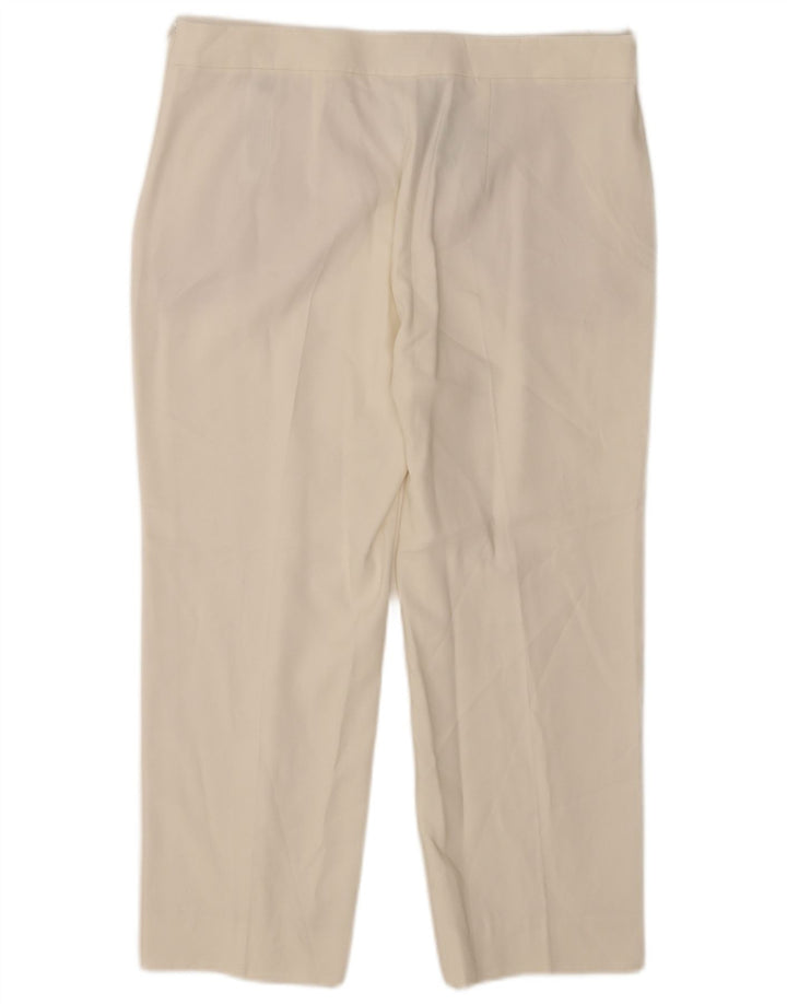 Massimo Dutti Γυναικείο παντελόνι Capri EU 42 Large W32 L23 White Viscose