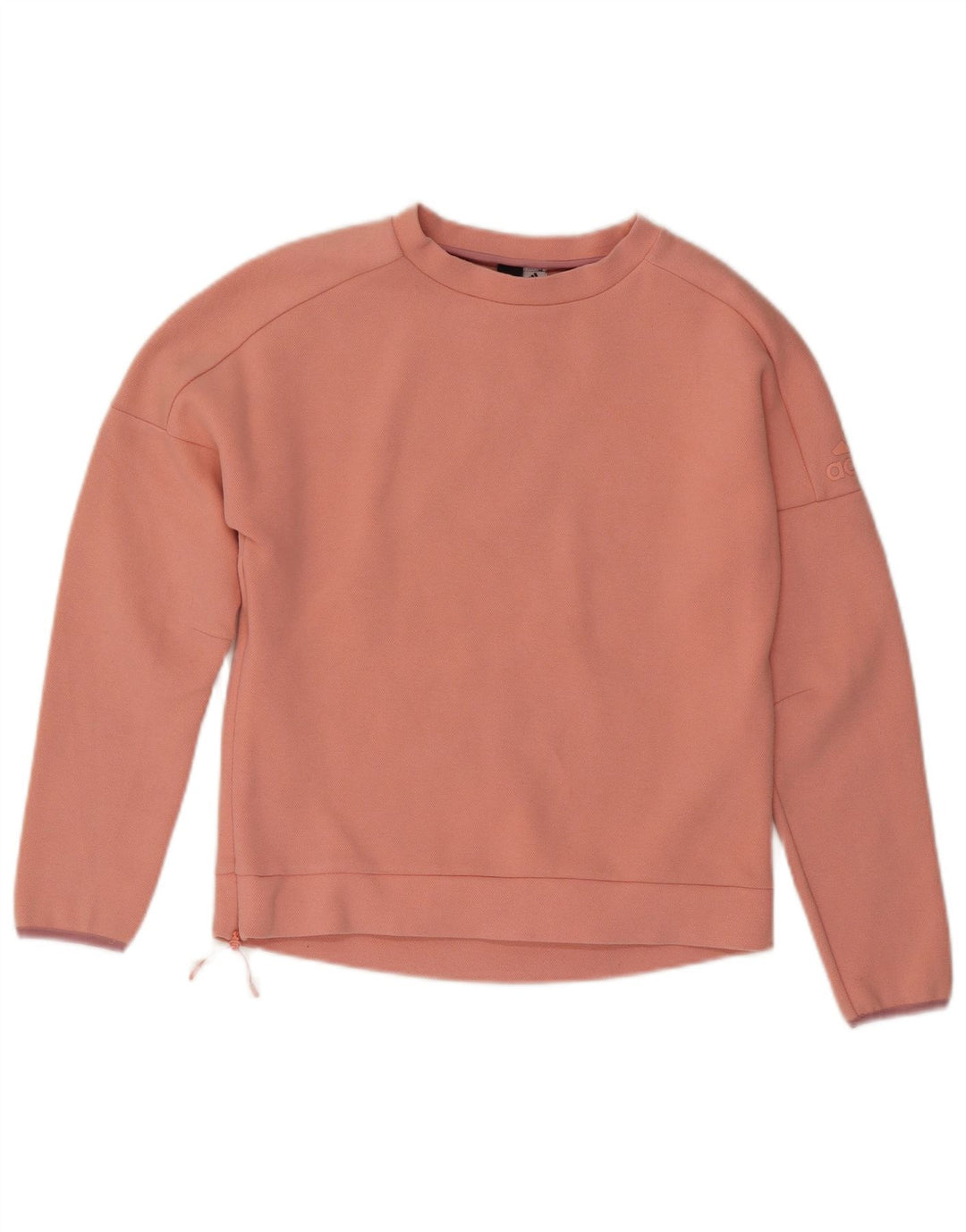 ADIDAS Γυναικεία φούτερ υπερμεγέθη Jumper UK 8/10 Μικρό ροζ βαμβακερό