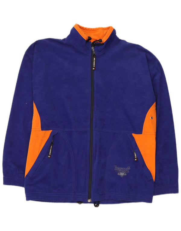 Ανδρικό μπουφάν MC Kee's Fleece UK 42 XL Navy Blue Colorblock Πολυεστέρας