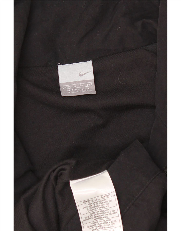 Γυναικεία αθλητική φόρμα Nike Top Jacket US 16/18 XL Μαύρο πολύχρωμο πολυεστέρα