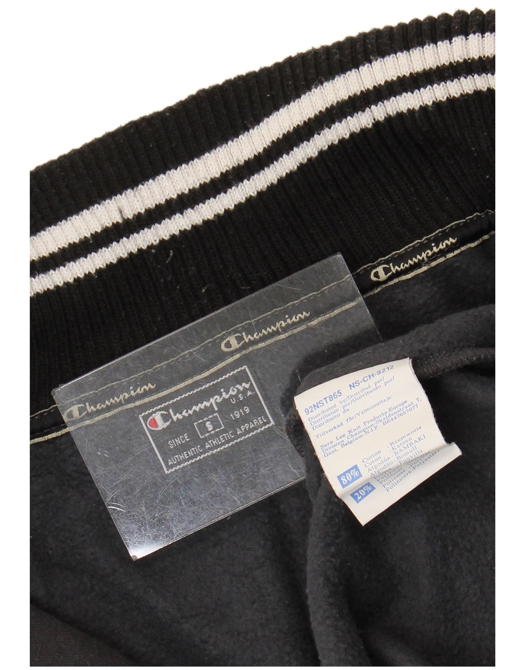 Ανδρικό φούτερ Champion με φερμουάρ, γκρι βαμβακερό