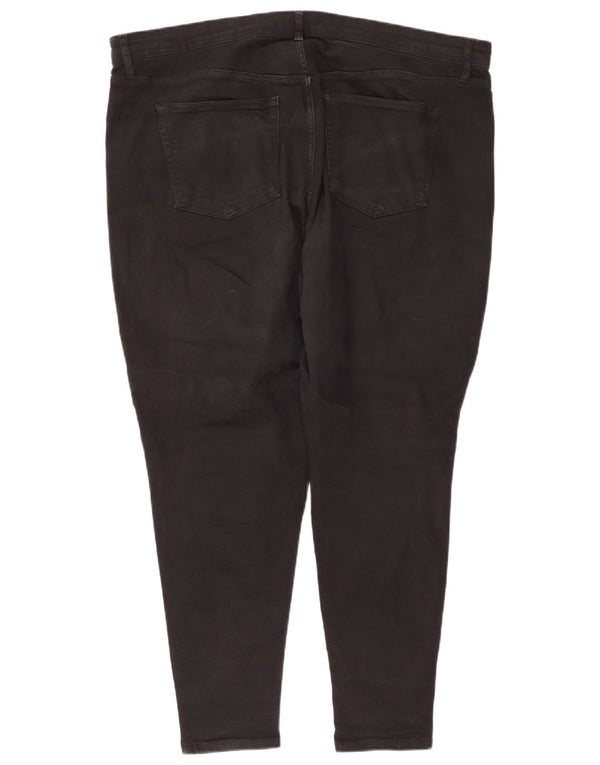 Topshop Γυναικεία Jamie Slim Jeans UK 26 3XL W44 L28 μαύρο βαμβακερό