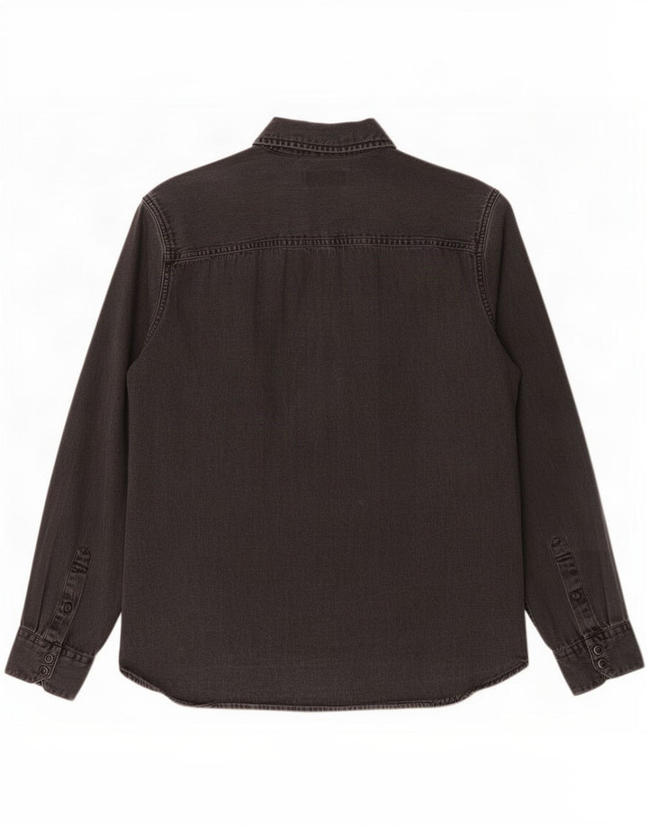 Jack & Jones Ανδρικό τζιν πουκάμισο μεγάλο γκρι βαμβακερό