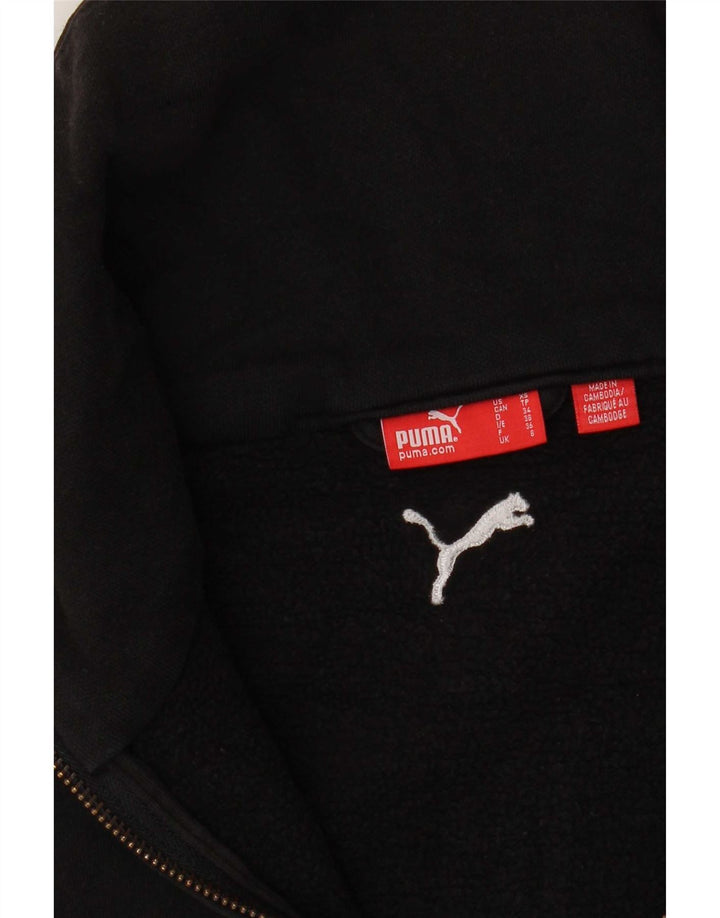 Γυναικεία αθλητική φόρμα γραφικών Puma Top Jacket UK 8 Small Black