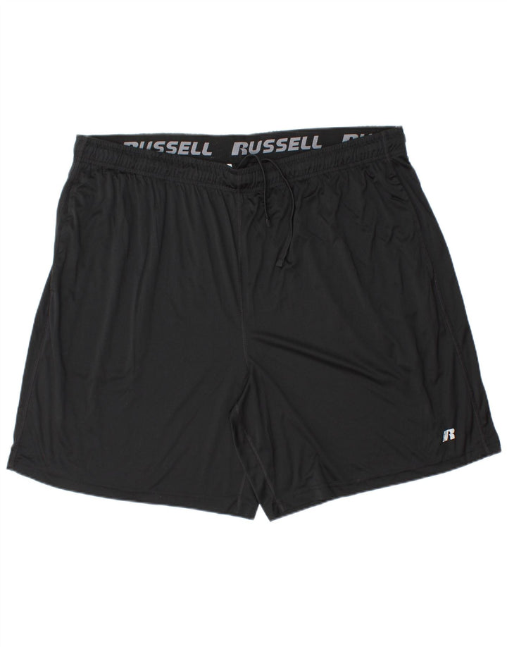 Ανδρικό αθλητικό σορτς RUSSELL ATHLETIC Dri-Power 2XL μαύρο πολυεστέρα