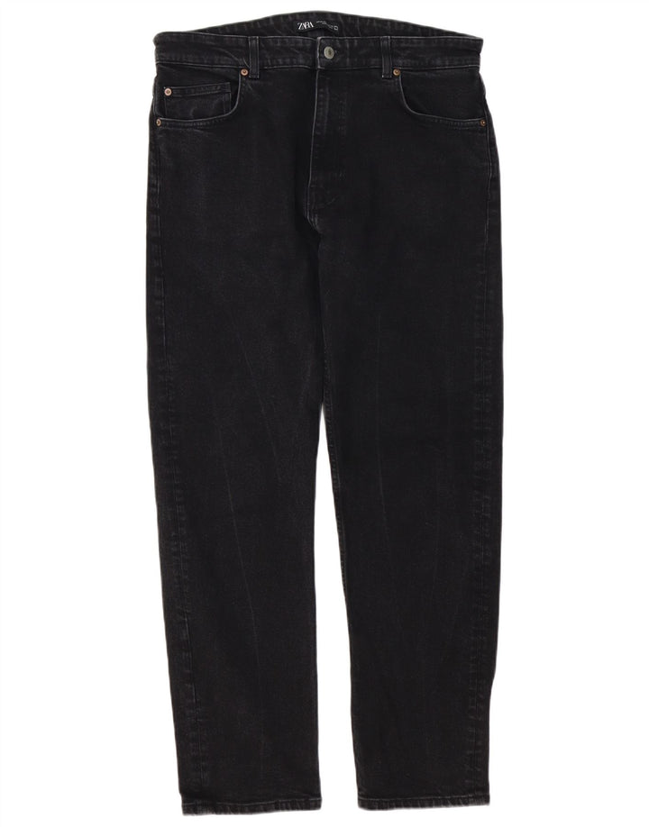 Zara Ανδρικό τζιν ίσιο EU 44 XL W34 L30 Μαύρο