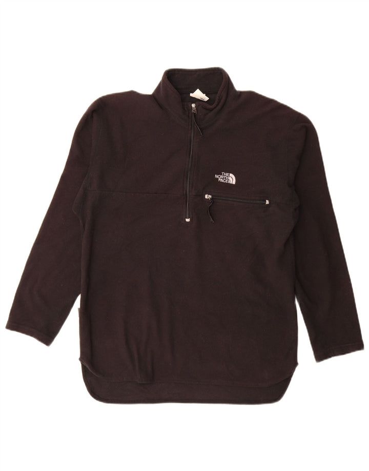 The North Face γυναικείο φερμουάρ με λαιμόκοψη Fleece Jumper UK 14 Μεσαίο μαύρο πολυεστέρα