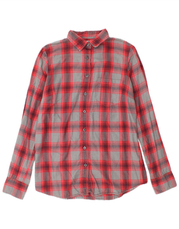 J. Crew Γυναικείο φανελένιο πουκάμισο UK 6 XS Red Check Cotton