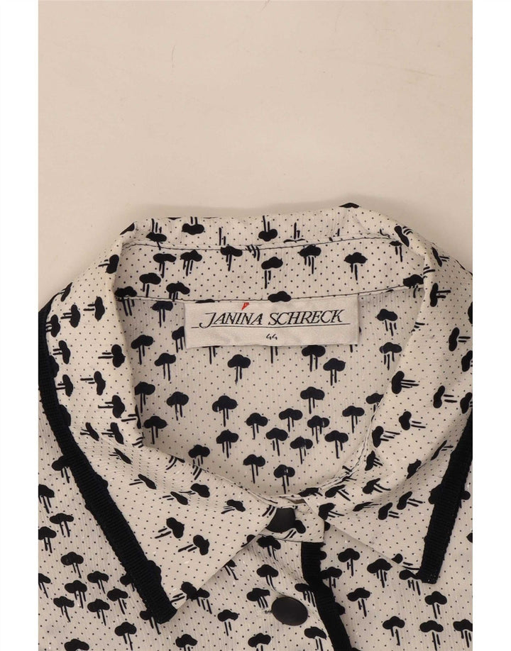 Janina Schreck Γυναικεία Abstract Pattern Μπλούζα μπλούζα EU 44 XL Λευκή