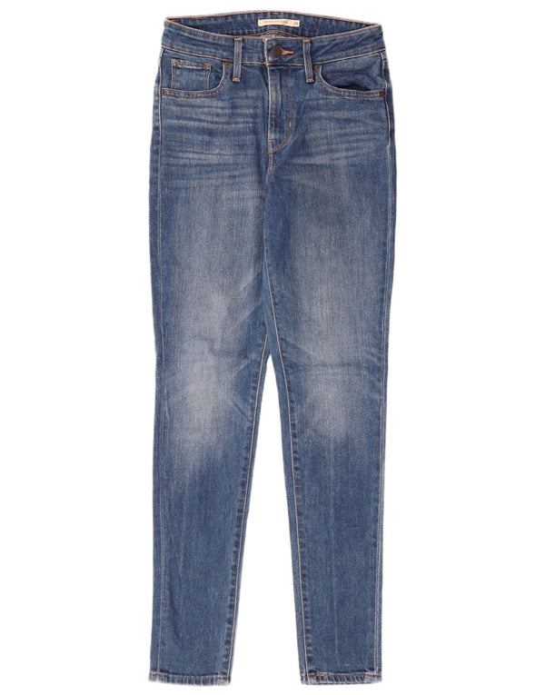 LEVI'S Γυναικείο 721 Ψηλό Skinny Jeans W26 L32 Μπλε βαμβακερό