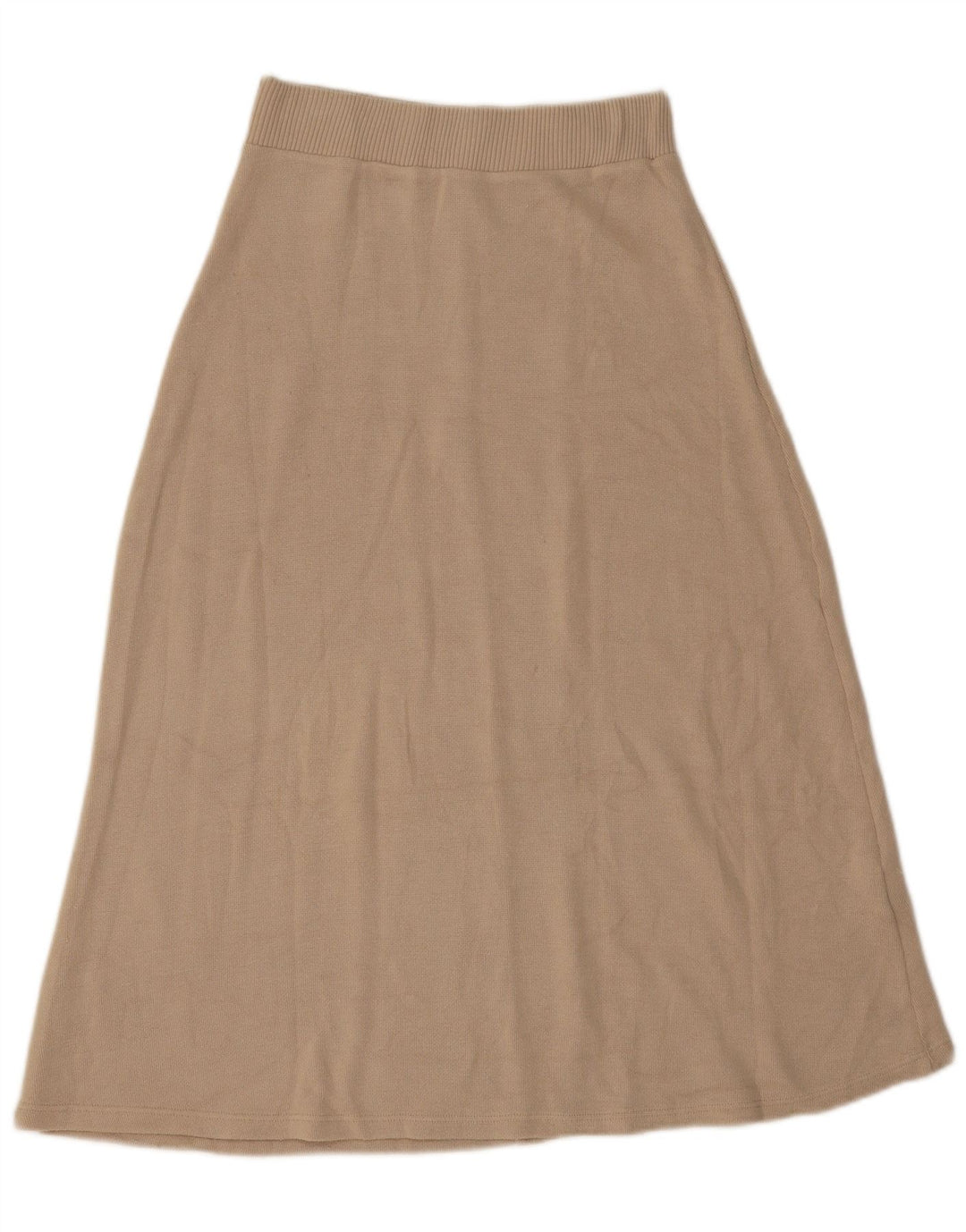Zara Γυναικεία Πλεκτή Φούστα με Flared Small W26 Beige Viscose