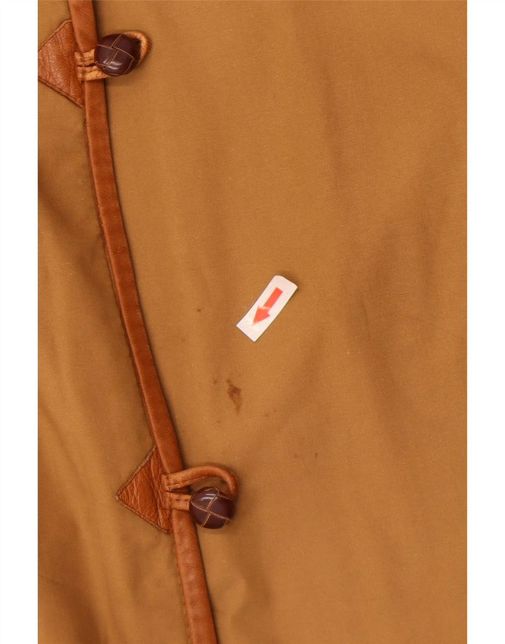 Vintage γυναικείο πανωφόρι UK 16 Large Brown Colourblock
