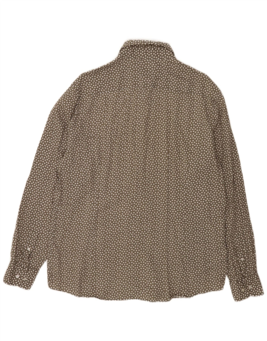 Ανδρικό πουκάμισο Massimo Dutti XL Γκρι Floral Λινό