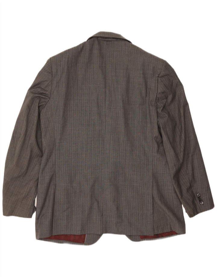 Marks & Spencer Ανδρικό μπουφάν blazer UK 44 XL Γκρι μαλλί ψαροκόκαλο