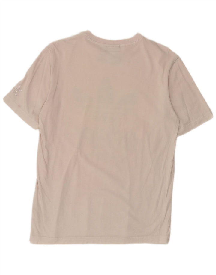 Ανδρικό γραφικό T-Shirt Adidas Top Μικρό λευκό βαμβακερό