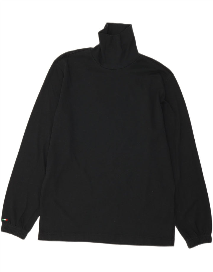 LOTTO Mens Top Long Sleeve Large Black Cotton Vintage Lotto and Second-Hand Lotto from Messina Hembry 