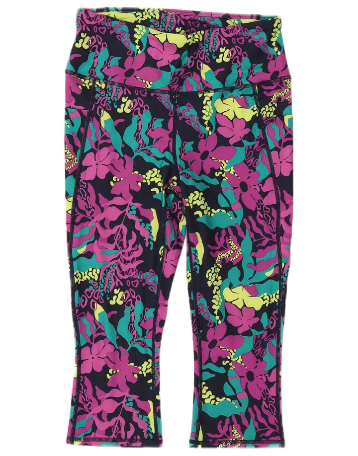 TCM Γυναικεία Κάπρι Κολάν UK 12 Μεσαίο πολύχρωμο φλοράλ πολυεστέρας