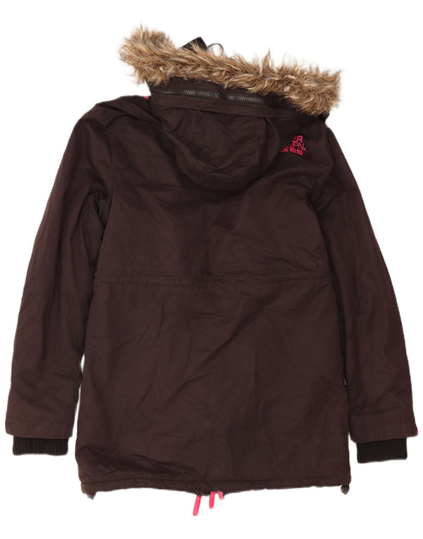 Superdry Γυναικείο Windcheater Hooded Parka Jacket UK 14 Medium Black
