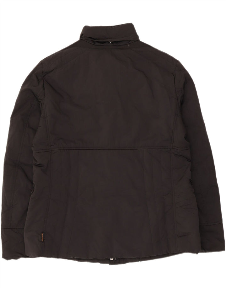 Geox Womens Respira Hooded Utility Jacket UK 14 Large Black Polyester