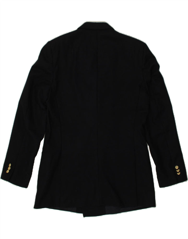 TEXITALY Womens Double Breasted Blazer Jacket IT 52 2XL Navy Blue Viscose Vintage Texitaly and Second-Hand Texitaly from Messina Hembry 
