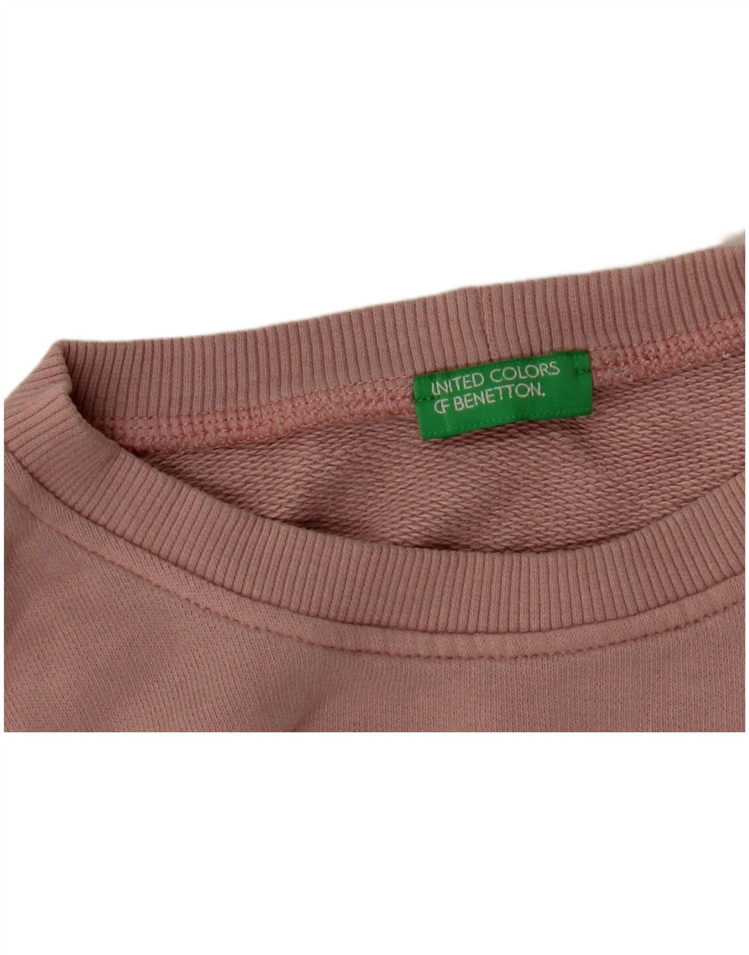 BENETTON Γυναικεία γραφική φούτερ Jumper UK 16 Large Pink
