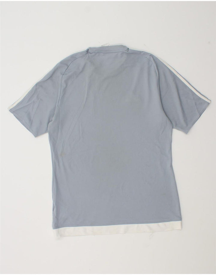 Ανδρικό T-Shirt Climalite Adidas Top Medium Blue Colourblock Πολυεστέρας