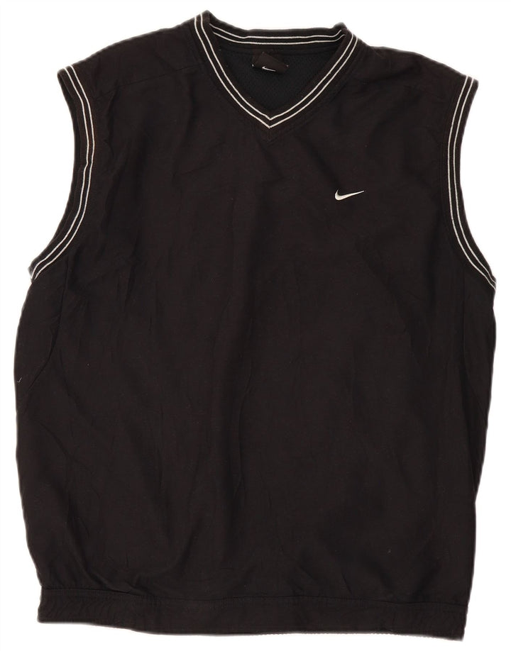 Ανδρική φόρμα γυμναστικής πουλόβερ Nike 39/41 μεσαίο μαύρο πολυεστέρα