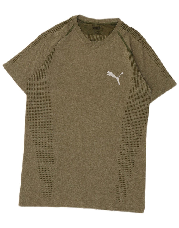 Puma Ανδρικό T-Shirt Top Μικρό Χακί